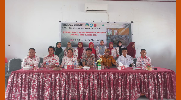 Disdikbud Bolsel Gelar MKKS & MGMP Jenjang SMP Jelang Ujian Sekolah