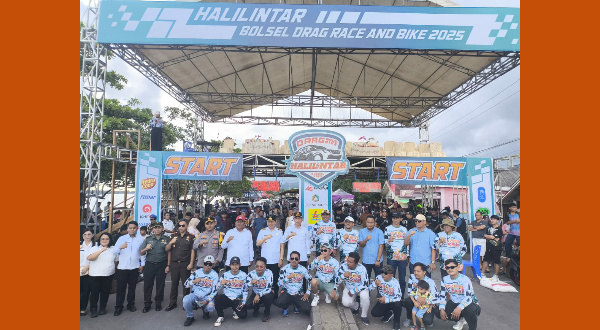 Dengan Tanda Ditekannya Tombol Race, Oleh Wagub Sulut dan Bupati Serta Wakil Bupati Bolaang Mongondow Selatan, Drag Race and Drag Bike Halilintar Bolsel 2025 Resmi Dilombakan
